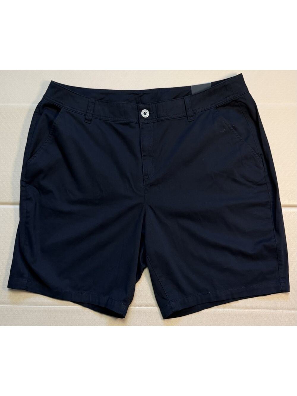 Lane Bryant Bermuda Shorts Womens 24 Black Stretch Chino Plus Size NWT